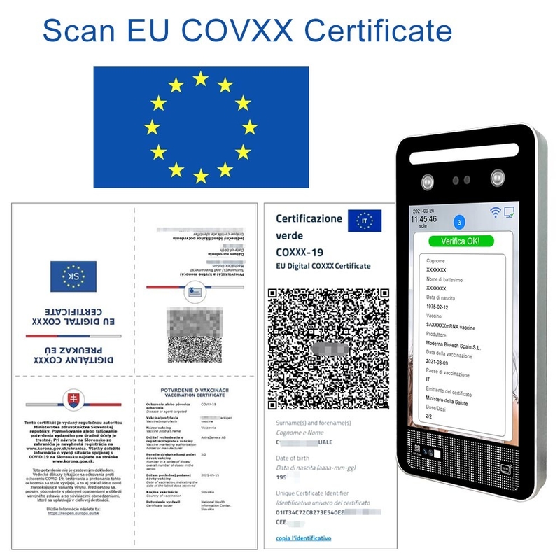 C19 App Vaksin Uni Eropa EU Green Pass Scanner Verifica Italia Pembaca Kode QR