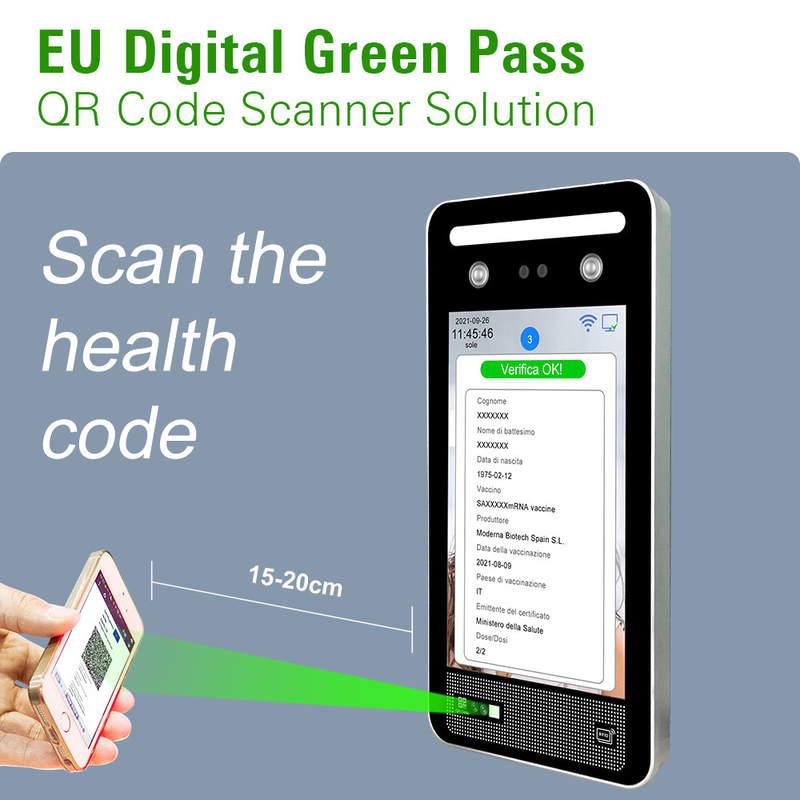 Linux 3.10 EU Green Pass Scanner Kontrol Akses Italia Green Pass Reader