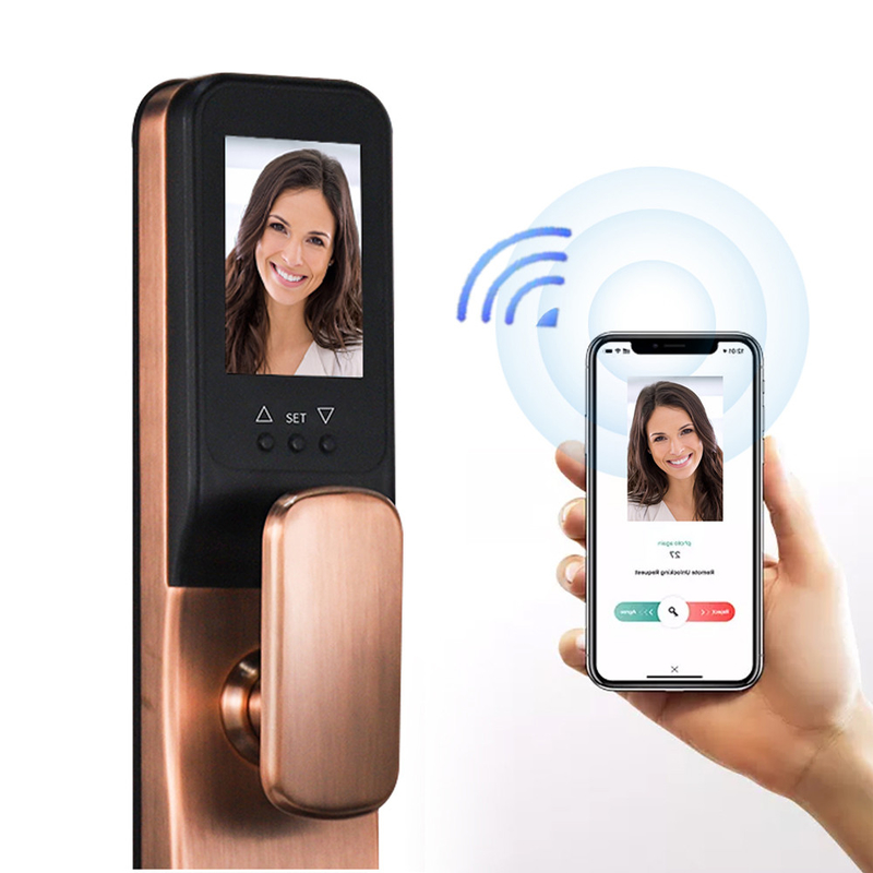 Wifi Tuya Smart Lock Kontrol Akses 3D Kunci Pintu Pengenalan Wajah