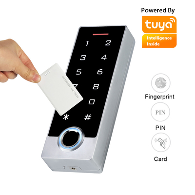 Sistem Kontrol Akses Pintu Sidik Jari Biometrik Kartu RFID Touch Keypad Akses Aplikasi Seluler