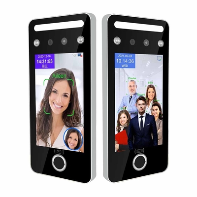 Mesin Sidik Jari Absensi Waktu 5 Inch Touchless Facial QR Code Card Reader
