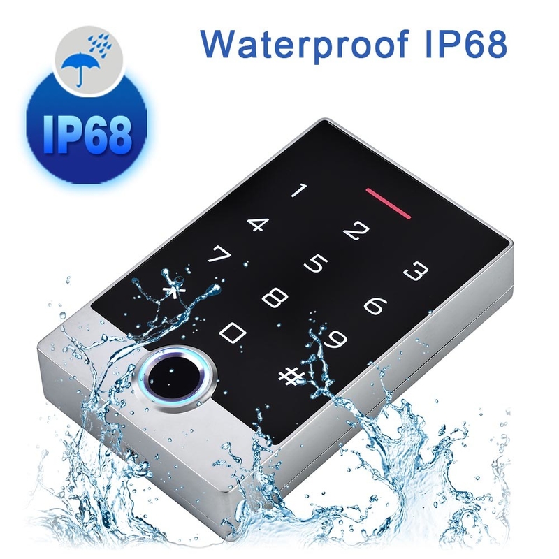 Sistem Kontrol Akses Pintu Sidik Jari Kartu RFID IP68 Waterproof Standalone Keypad