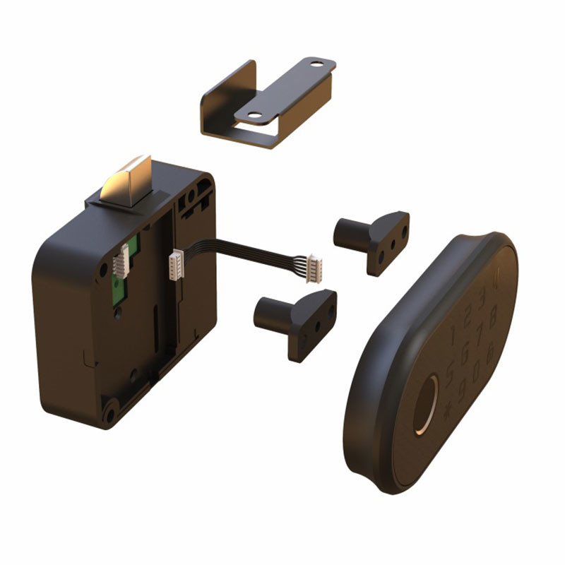 Electric Tuya Smart Lock Kata Sandi Kartu RFID Sidik Jari Biometrik Untuk Laci Kabinet