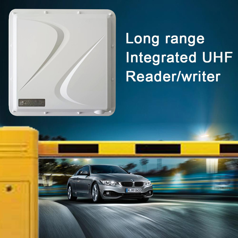 Kontrol Akses Kartu RFID Jarak Jauh 1 - 8m Pembaca RFID UHF Terintegrasi