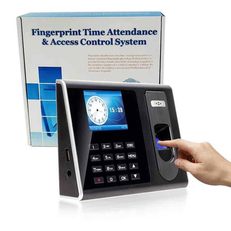 Jam Waktu Sidik Jari Biometrik Desktop Pukulan Karyawan