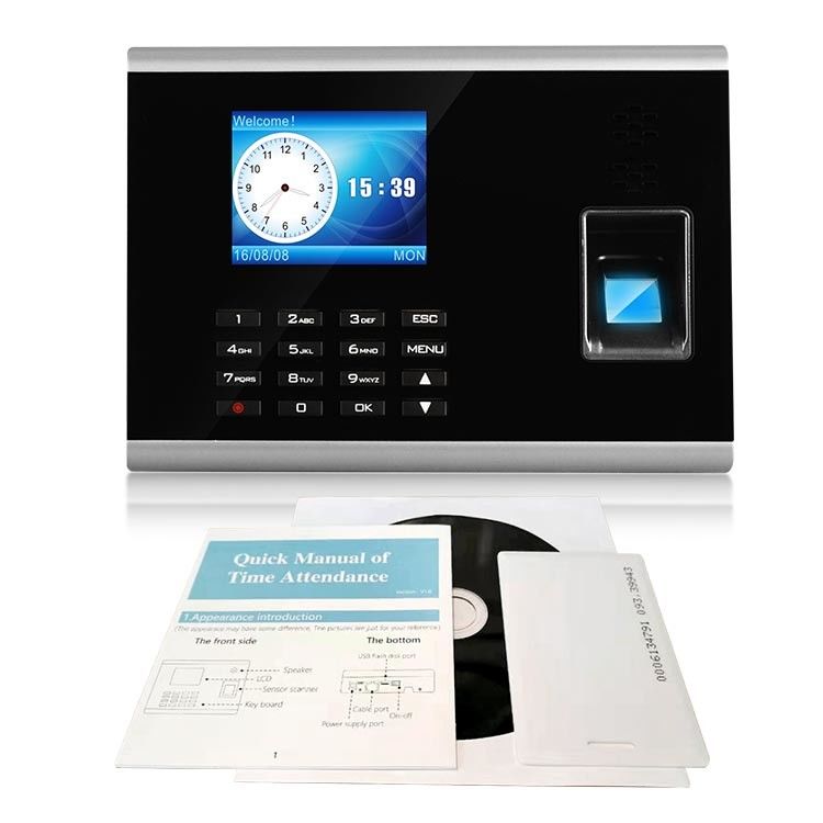 Mesin Absensi Sidik Jari Keypad Karyawan Kantor 9V