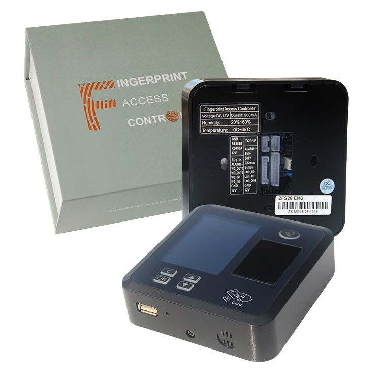 TCP Ip Wifi Black TFS28 12V 0.2s Gate 125 Mhz Kartu Kontrol Akses Sidik Jari