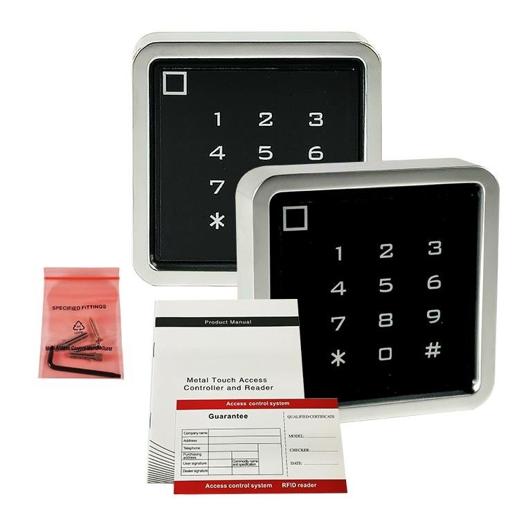 Metal Case Keypad Waterproof IP68 Kontrol Akses Kartu RFID