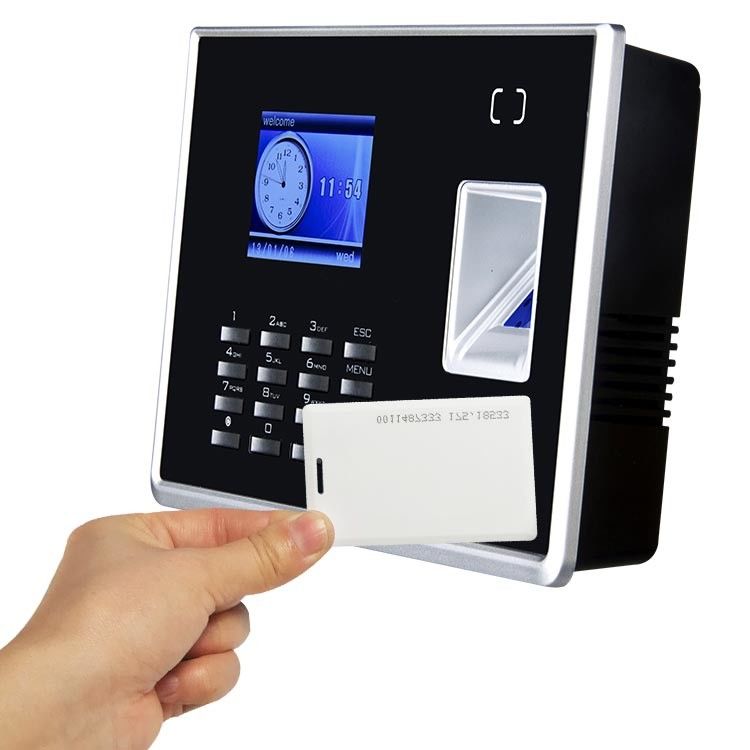 LCD Biometric Fingerprint Time Clock Thumb Impression Machine Untuk Kantor