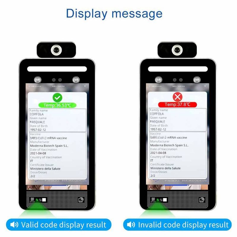 Kode Sertifikat Kesehatan Italia Sistem Suhu Pengenalan Wajah EU Digital Scaricare Green Pass Scanner