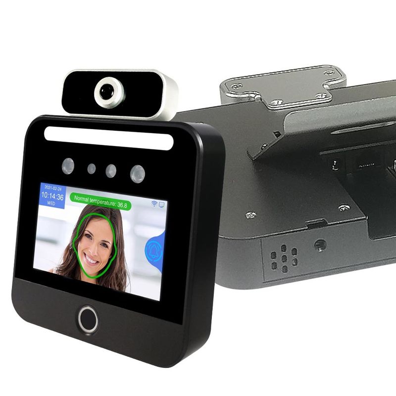 Perangkat Lunak Cloud Berbasis Web 5 Inci Suhu Pengenalan Wajah EU Green Pass Scanner Terminal Pengenalan Wajah