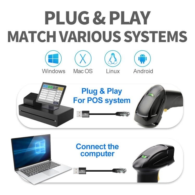 Pemindaian Penginderaan Otomatis 2D Barcode Scanner QR Bar code Reader Untuk Pembayaran Seluler