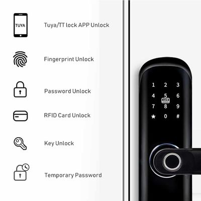 Rumah Smart Intelligent Lock Tuya Wifi App Security kunci pintu sidik jari digital