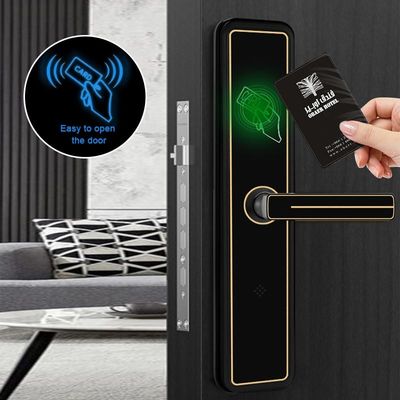 Smart Swipe Kartu RFID Kunci Pintu Kamar Hotel Kunci Paduan Aluminium Untuk Hotel