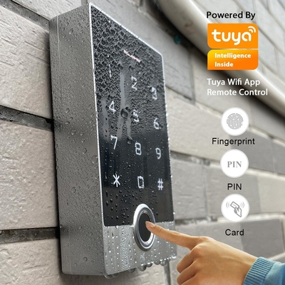 Sistem Kontrol Akses Pintu Sidik Jari Kartu RFID IP68 Waterproof Standalone Keypad