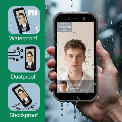 4G Portable Outdoor Android Facial Recognition Machine untuk kehadiran waktu karyawan