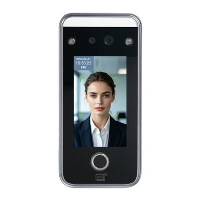 Kontrol Akses Biometrik Cerdas dan Terminal Kehadiran Waktu dengan layar sentuh dan kamera ganda