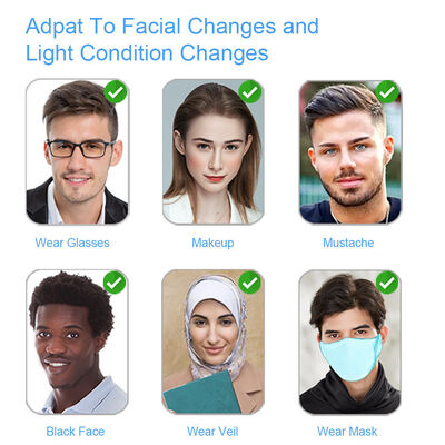Waterproof AI Dynamic Face Recognition Terminal dengan Pengakuan Kartu RFID Perangkat Lunak Gratis APP Ponsel