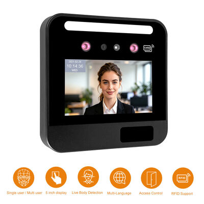 Mesin Kontrol Akses Wajah Berbasis Kartu RFID Berbasis AI dengan Modul WiFi/4G