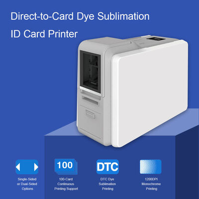 Printer Kartu Cetak Dua Sisi dengan Dye-Sublimasi Termal dan Resolusi 300DPI untuk Pencetakan Kartu ID PVC