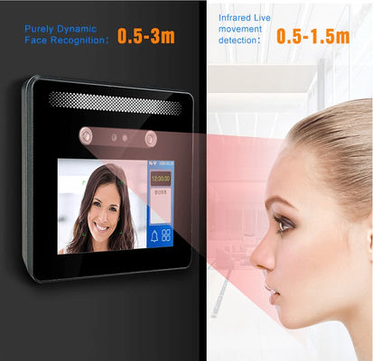 Door Access Attendance 0.2s Face Recognition Perangkat Biometrik