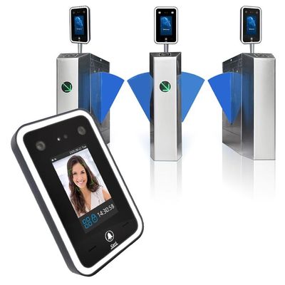 Sistem Kontrol Akses Pengenalan Wajah RoHS Dengan Layar Sentuh 4,3 Inch