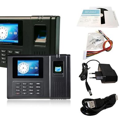 Network Punch 2.8 inci Perekam Waktu Kehadiran Sidik Jari