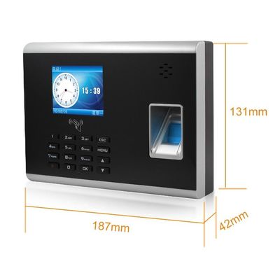 2.4 Inch TFT IP TCP Biometric Fingerprint Waktu Kehadiran