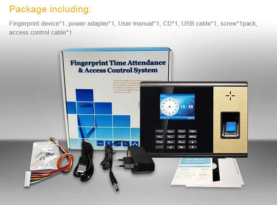 Kartu SIM GPRS 2,8 inci Sistem Absensi Sidik Jari