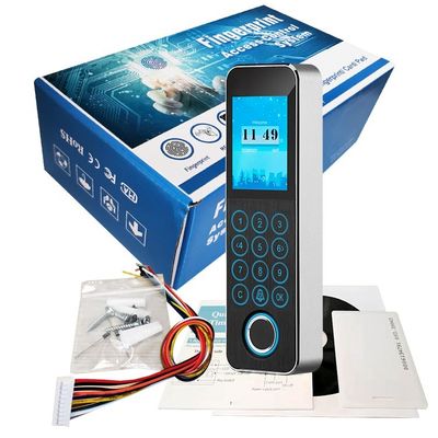 T9 Input Kontrol Akses Sidik Jari Biometrik IP65 Tahan Air