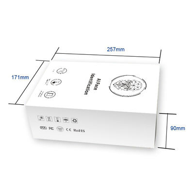 Mesin Absensi Pengenalan Wajah Cahaya Tampak Luar Ruangan Pembaca Kontrol Akses