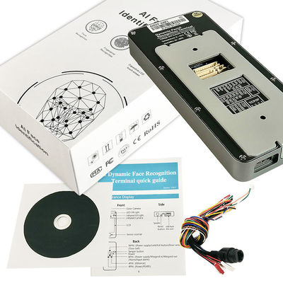 Mesin Pengenalan Wajah WiFi Mesin Absensi Waktu Biometrik AI Cahaya Terlihat