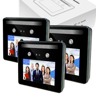 Mesin Pengenalan Wajah Dinamis 5.0 Inci Sistem Kontrol Akses Kehadiran Waktu RoHS