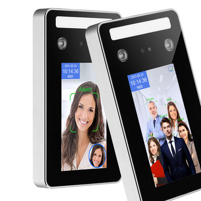 Mesin Absensi Pengenalan Wajah Biometrik TCP Kode QR Kontrol Pintu Dengan SDK