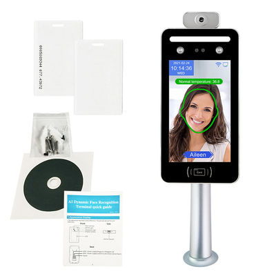 0.5M Face Recognition Time Clock Terminal Pengukuran Suhu Termal