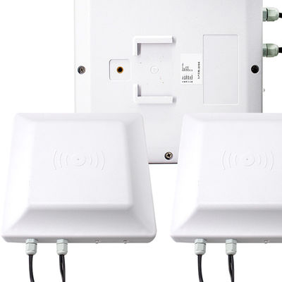 RJ45 RS485 Jarak Jauh Uhf RFID Card Access Control 960 Mhz Build In 7 DBi Antena
