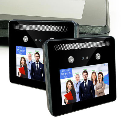 Mesin Absensi Pengenalan Wajah Multi Orang 5 Inch Jam Waktu Karyawan