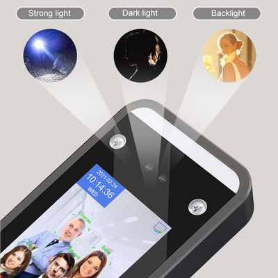 Mesin Absensi Pengenalan Wajah WDR AI Cahaya Terlihat Untuk Manajemen Karyawan