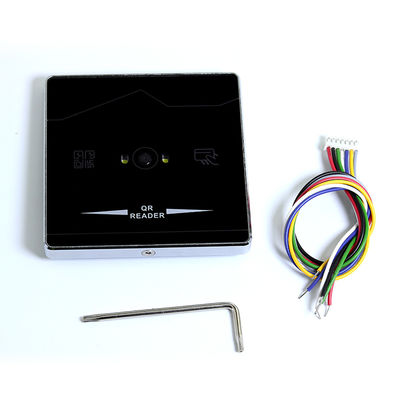 Wiegand26/34 Antarmuka Pembaca Kartu Proximity RFID Induksi otomatis Kaca tempered