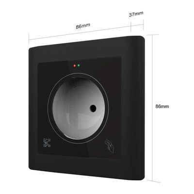 Wiegand 26 34 Pembaca Kartu Kontrol Akses untuk Kedekatan Kode QR Kartu NFC