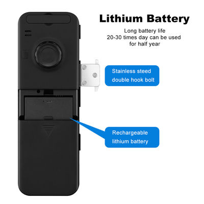 Aluminium ABS Tuya Smart Lock Pengenalan Wajah Kunci Pintu Kaca Tanpa Bingkai Sidik Jari